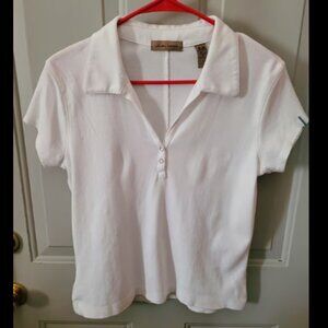 i.e White Polo Shirt NWOT Misses Size Medium